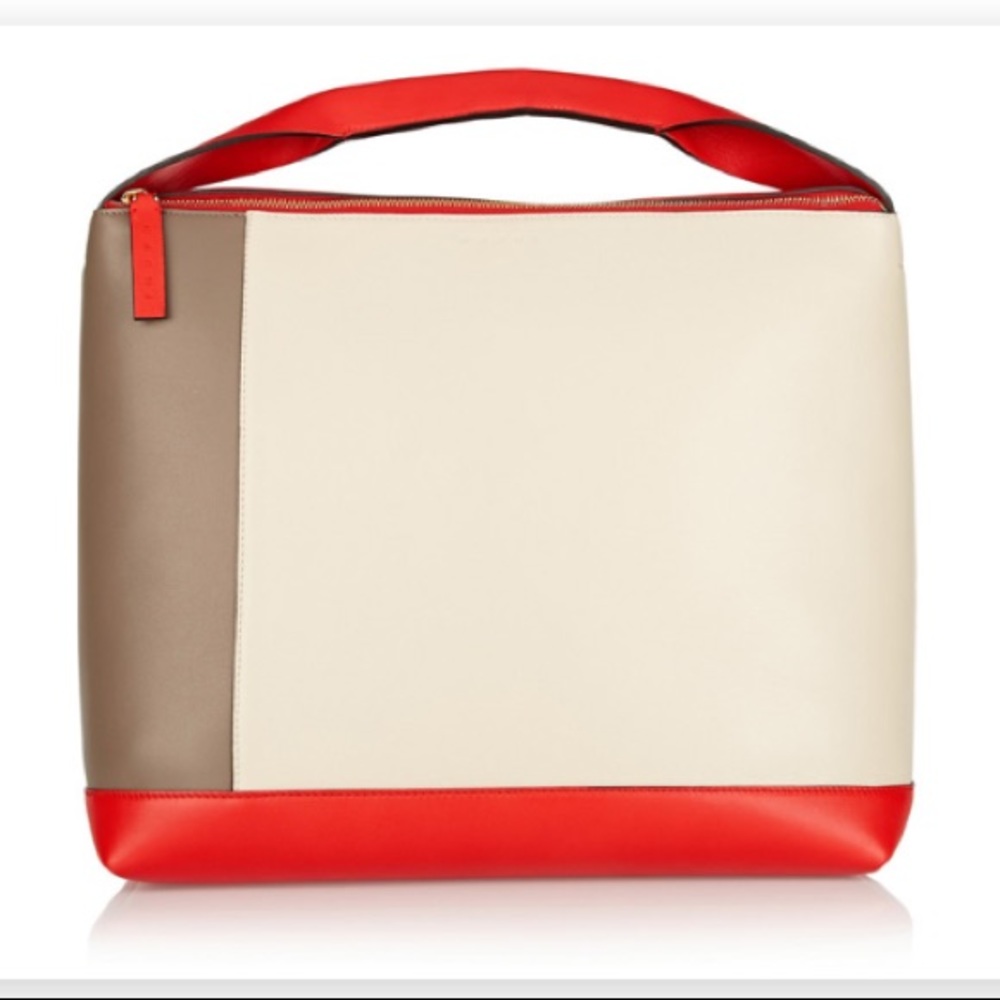 MARNI Pod Colourblock Leather Hobo Bag Tri Colored - Picture 15 of 16